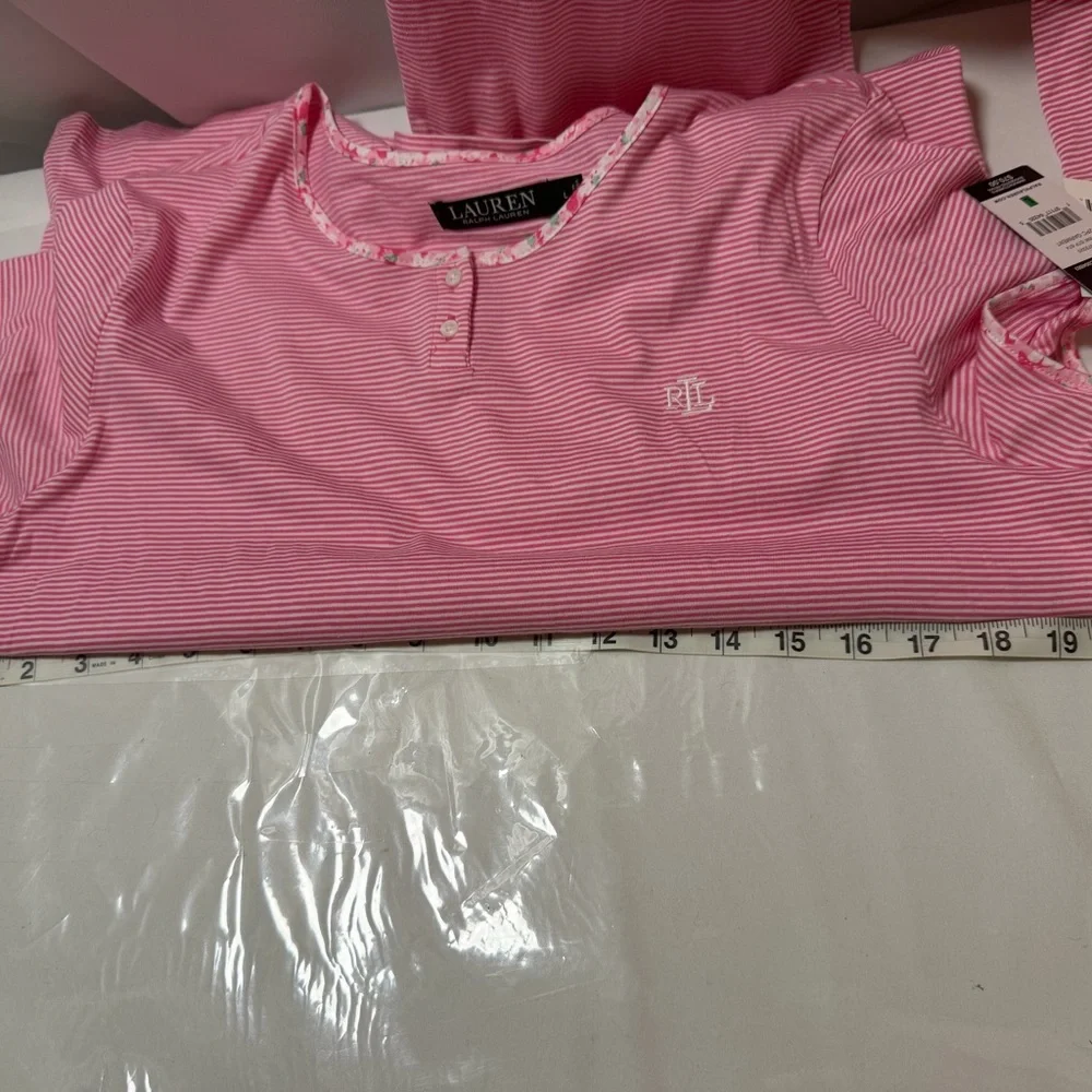 Ralph Lauren Striped Pink Pajama Set - Picture 5 of 13